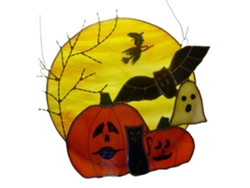 Colgante de Halloween para ventana, atrapaluz