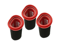 Paquete de 3 filtros de 25,2 V/21,6 V compatibles con aspiradora inalámbrica Bosch Flexxo Serie 4 BBH32101, etc., repuesto Jortmrd