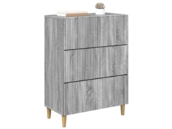Maison Exclusive - Cajonera Gris Sonoma 66 X 34,5 X 90 Cm Madera De Ingeniería