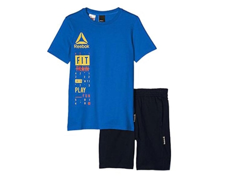 Camiseta de Niños para Deporte REEBOK Deportivo B Es Azul