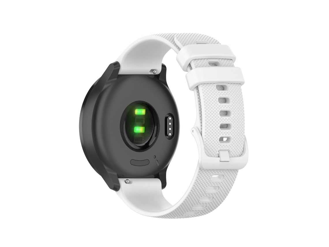 Bracelete Para Samsung Gear S3 Classic - Silicone Xadrez (22mm) - Branco