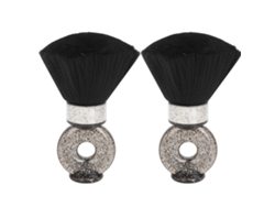 2pcs Cepillo De Barbear Para Cuello Con Pelo Suave Mango Ergonómico Portátil Mini Cepillo Para Cortar Pelo