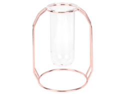 Macetas hidropónicas decorativas transparentes en oro rosa