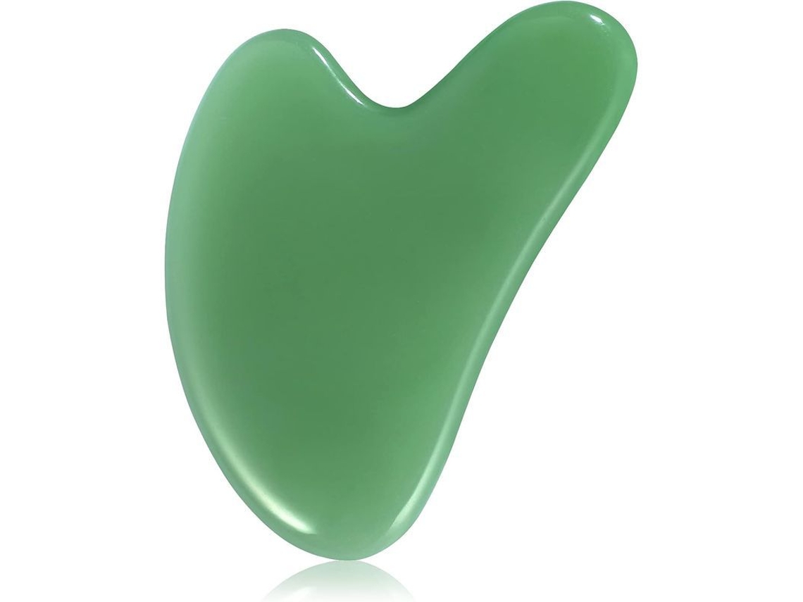 Herramienta Facial Gua Sha De Jade Para El Cuidado De La Piel, Alivia La Tensión Muscular, Regalo Festivo
