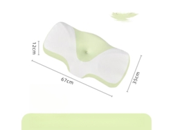 Almohada Cervical Ergonómica De Espuma Viscoelástica Para Aliviar El Dolor De Cuello (verde) Cuich