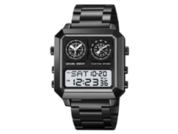 Reloj Skmei 2204 Para Hombre, Doble Pantalla, Resistente Al Agua Hasta 30 M, Cronógrafo, Multifuncional.