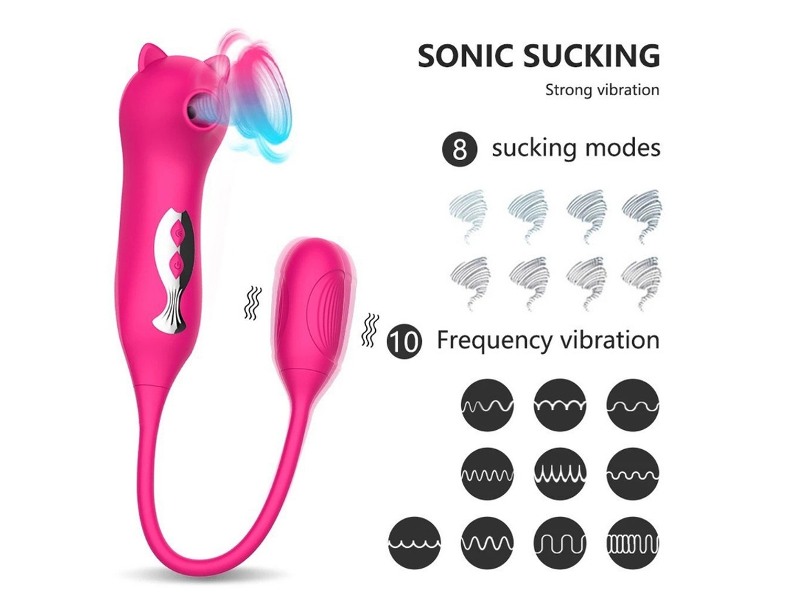 Vibrador de succión multifrecuencia, huevo saltador para mujer (púrpura) YIZHOOD
