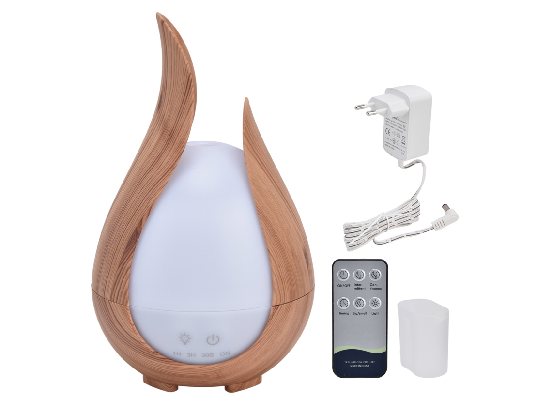 Difusor de aromaterapia de 200 ml con luz LED nocturna de 7 colores y humidificador para el hogar, 100-240 V