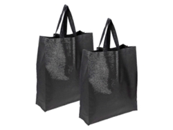 Bolsa de la compra plegable de 2 unidades, fabricada en tela no tejida, duradera, para supermercados, ecológica y con gran capacidad de almacenamiento (modelo 2025).