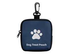 Bolsa para premios para perros con huella de pata, azul marino. Panoona