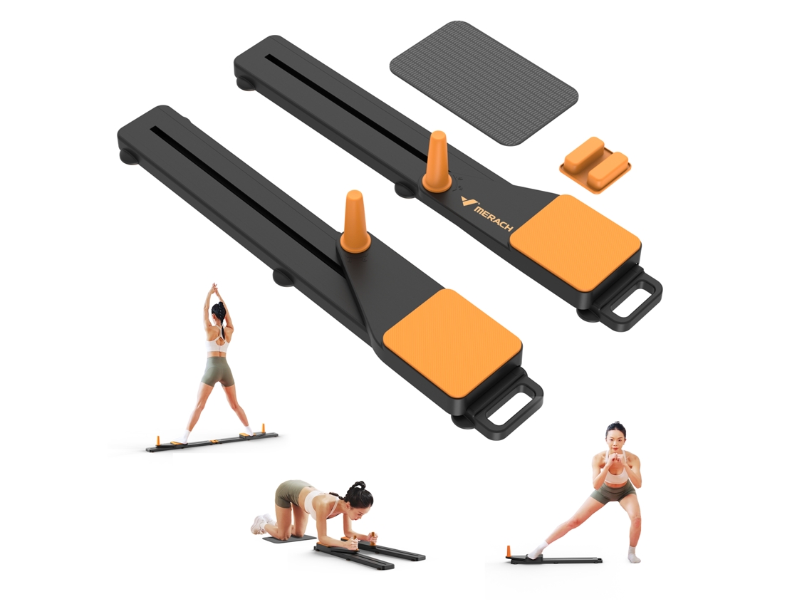 Discos deslizantes Merach Fitness, versátiles, ideales para fortalecer los músculos, el equilibrio, la movilidad y el entrenamiento en casa, 120 kg máx.