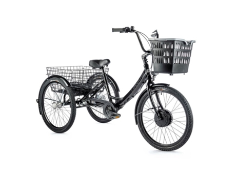 Triciclo eléctrico - motor mixto, rueda delantera, batería, freno y dirección LEADER FOX Lovelo 2023 Bafang