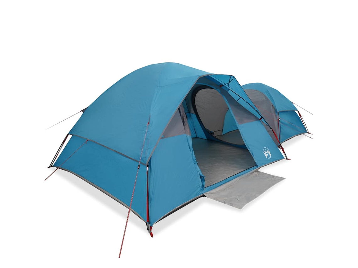 vidaXL Tienda de campaña para 5 personas impermeable azul