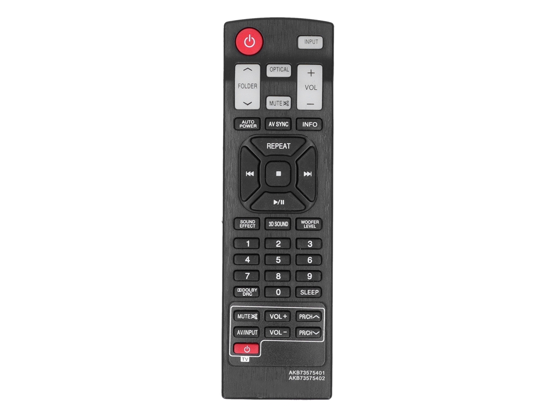Control Remoto Akb73575401/akb73575402 Para Sistema De Audio Lg Nb2430a/nb4540/nb5540a/nb5541