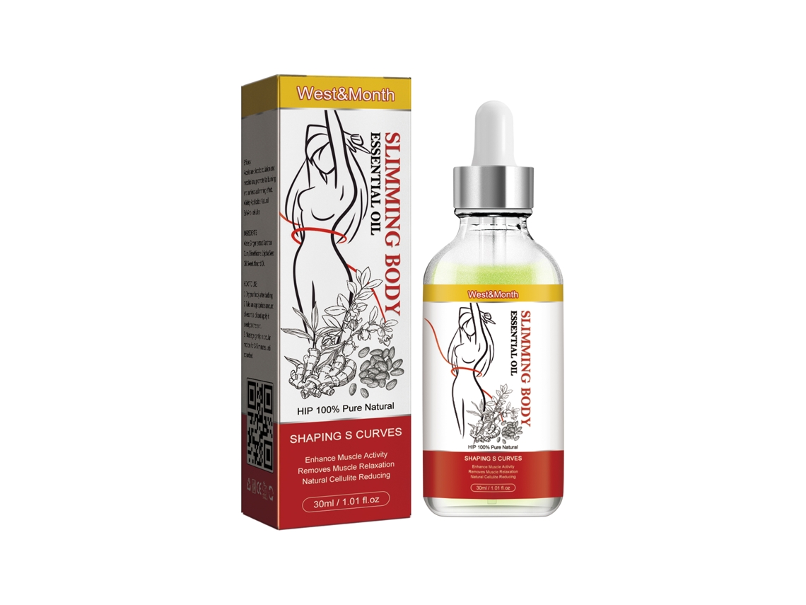 Aceite corporal para adelgazar, masajes y cuidado de la piel.