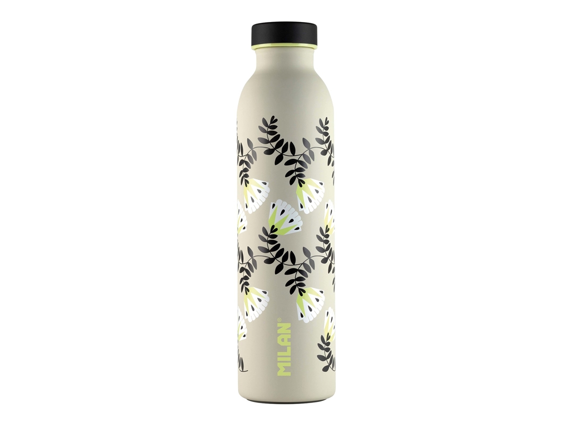 MILAN Wallpaper - Botella Térmica Reutilizable 06L en Acero Inoxidable Caqui