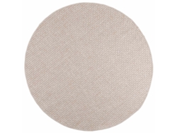 Vidaxl Alfombras De Área Redondo Faro Crema Ø 120 Cm Poliéster