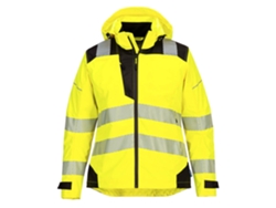 Chaqueta De Mujer Pw3 De Alta Visibilidad Para Lluvia Amarillo Negro / Xs