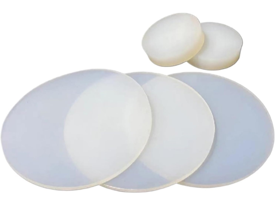 Paquete De 10 Tiras Redondas Sellado Caucho Silicona Blanco Espesor Diámetro A () 2 Mm 100 Mm 38 Mm