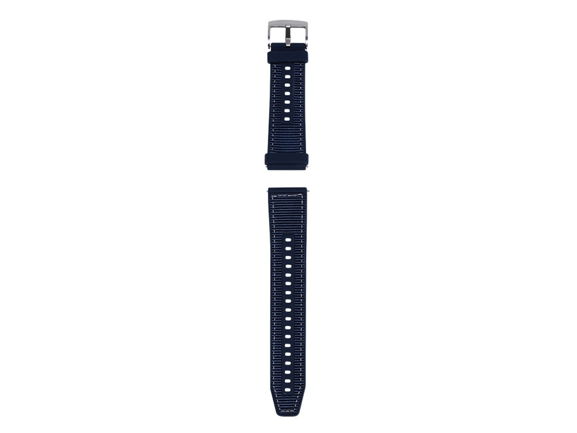 Correa Nailon Y Cuero Sintético Azul 22 Mm Para Huawei Watch Gt4