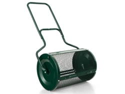 Esparcidor De Césped Costway Portátil (75l - Hierro - Verde)