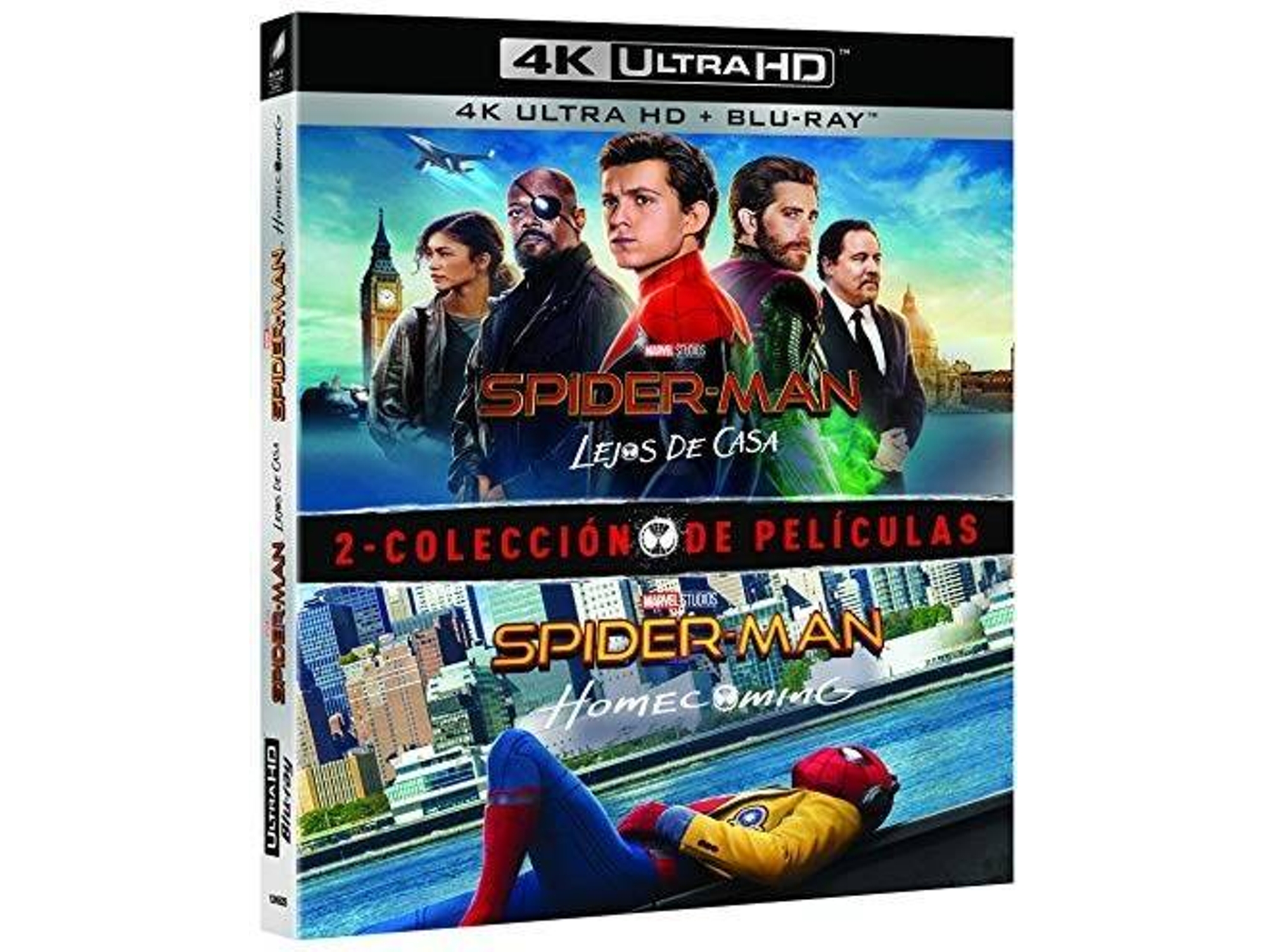 Blu-Ray Pack Spider-Man: Homecoming + Lejos De Casa (4K Uhd + )