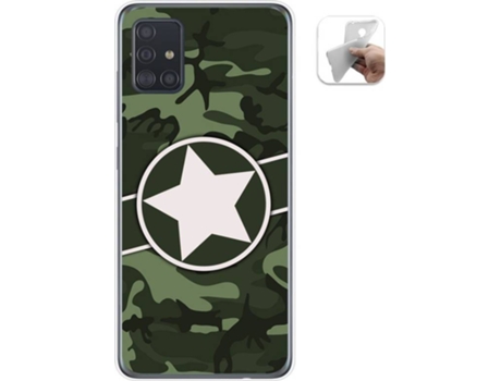 Carcasa Samsung Galaxy A51 5G TUMUNDOSMARTPHONE Camuflaje 01 Multicolor