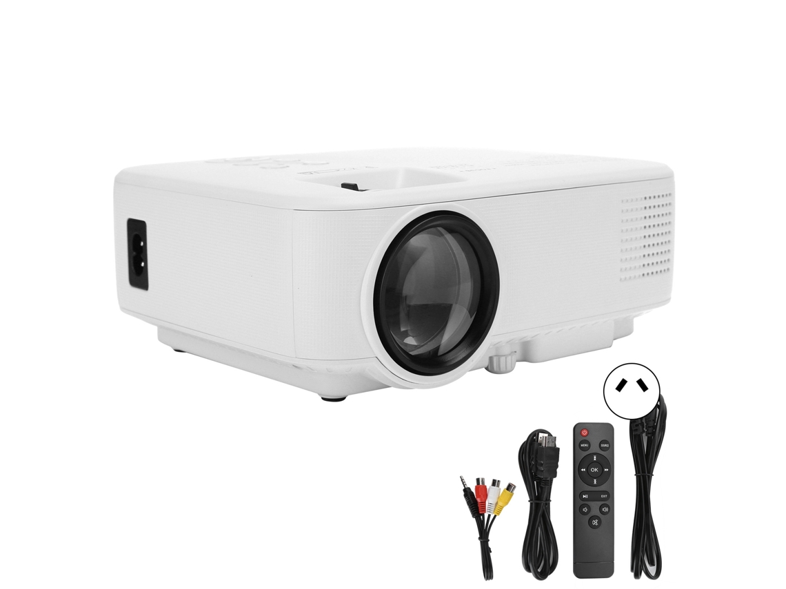 Proyector portátil con reproducción de video de 1080p compatible con enchufes de 100 a 240 V