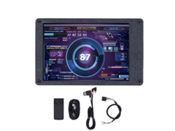 Mini Monitor Ips Usb De 3,5" Con Brillo Ajustable Para Control De Temperatura De Cpu, Ram Y Windows, Con Cable En Ángulo.