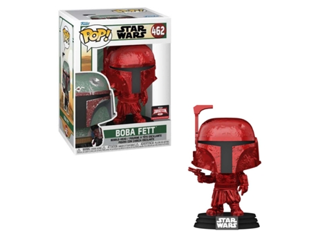 Funko Pop! Star Wars: Mandalorian Boba Fett (Edición Red Chrome)