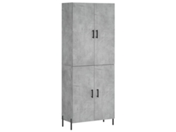 Mueble alto en derivados de madera gris cemento MAISON EXCLUSIVE (69,5x34x180 cm)