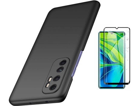 Kit Carcasa y Protector Xiaomi Mi Note 10 Lite Flexguard Turtleshell Negro