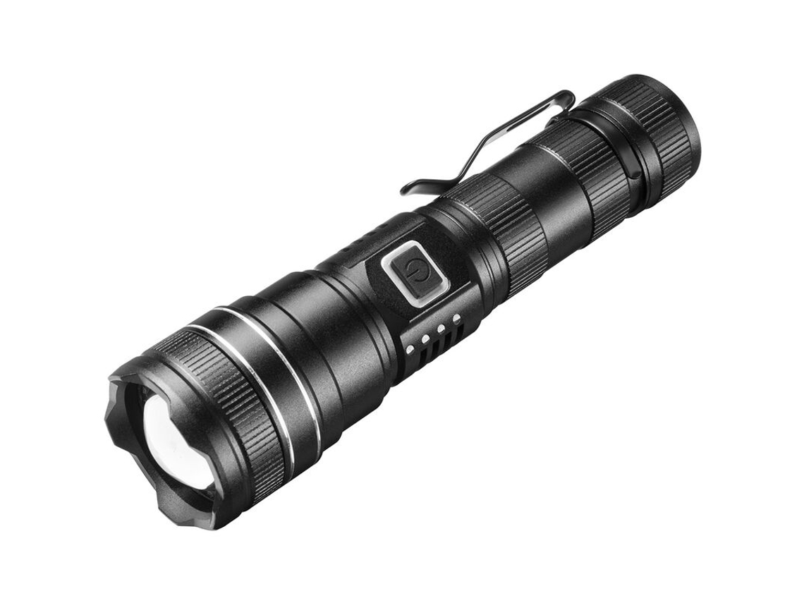 Linterna ultra potente, resistente al agua, 5 modos, USB-C, para camping y emergencias