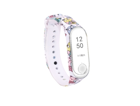 Correa de Silicona patrón floral para Xiaomi Mi 3/Mi 4 - gatos