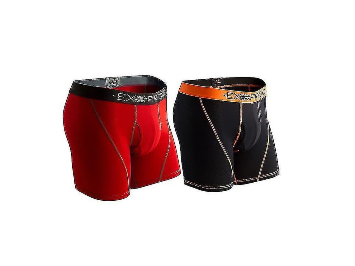 Paquete De 2 Calzoncillos Bóxer Deportivos De Malla Exofficio Para Hombre, 6 Pulgadas, Tallas Estadounidenses.