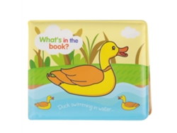 Rebe-libro De Baño Para Bebé De Plástico Resistente A Rasgaduras Juguete De Ducha Juguete Educativo Temprano Para Bebés (pato)