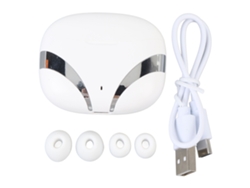 Auriculares Bluetooth Con Traductor, 144 Idiomas, Reducción De Ruido En Tiempo Real De 0,2 S, Control Táctil, Color Blanco.