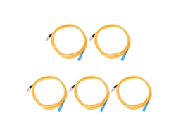 5pcs Cable Fibra Óptica Mono Modo Sc Fc 3m Para Transmisión De Red Fibra Jumper