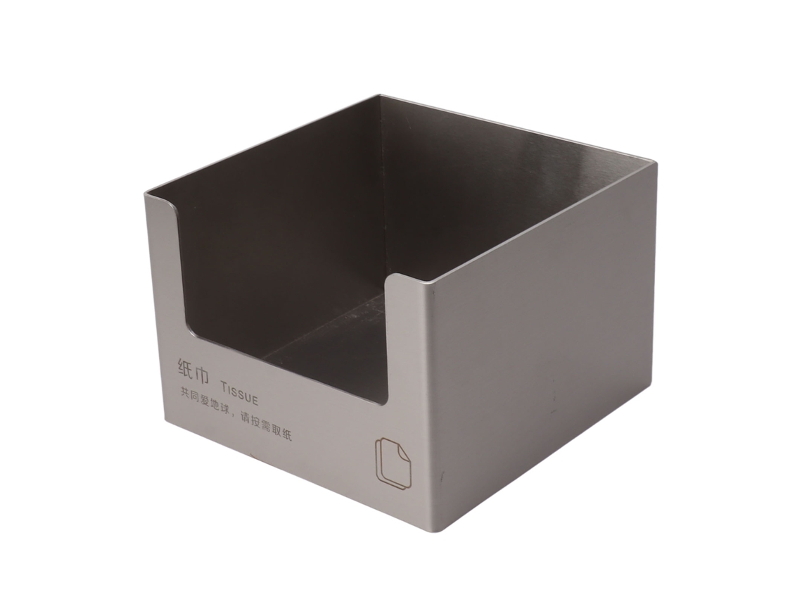 Dispensador De Toallero Cuadrado De Acero Inoxidable Con Amplia Abertura Para Baño/oficina - Plateado