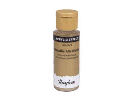 Tinta Acrílica Multiusos RAYHER (Naranja Claro Metalizado - 59 ml)
