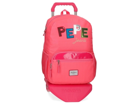 Mochila con Trolley PEPE JEANS Kim (Rosa - 32 x 43 x 15 cm)