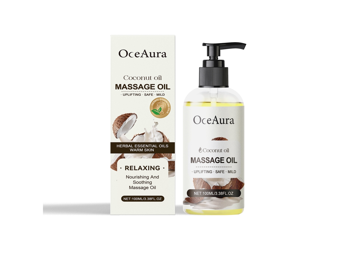 Aceite esencial de coco 100% puro y natural para uso corporal.