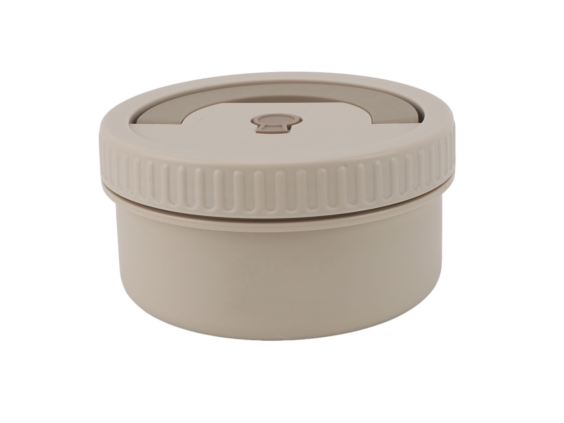 Fiambrera térmica de acero inoxidable 316, 470 ml, color beige