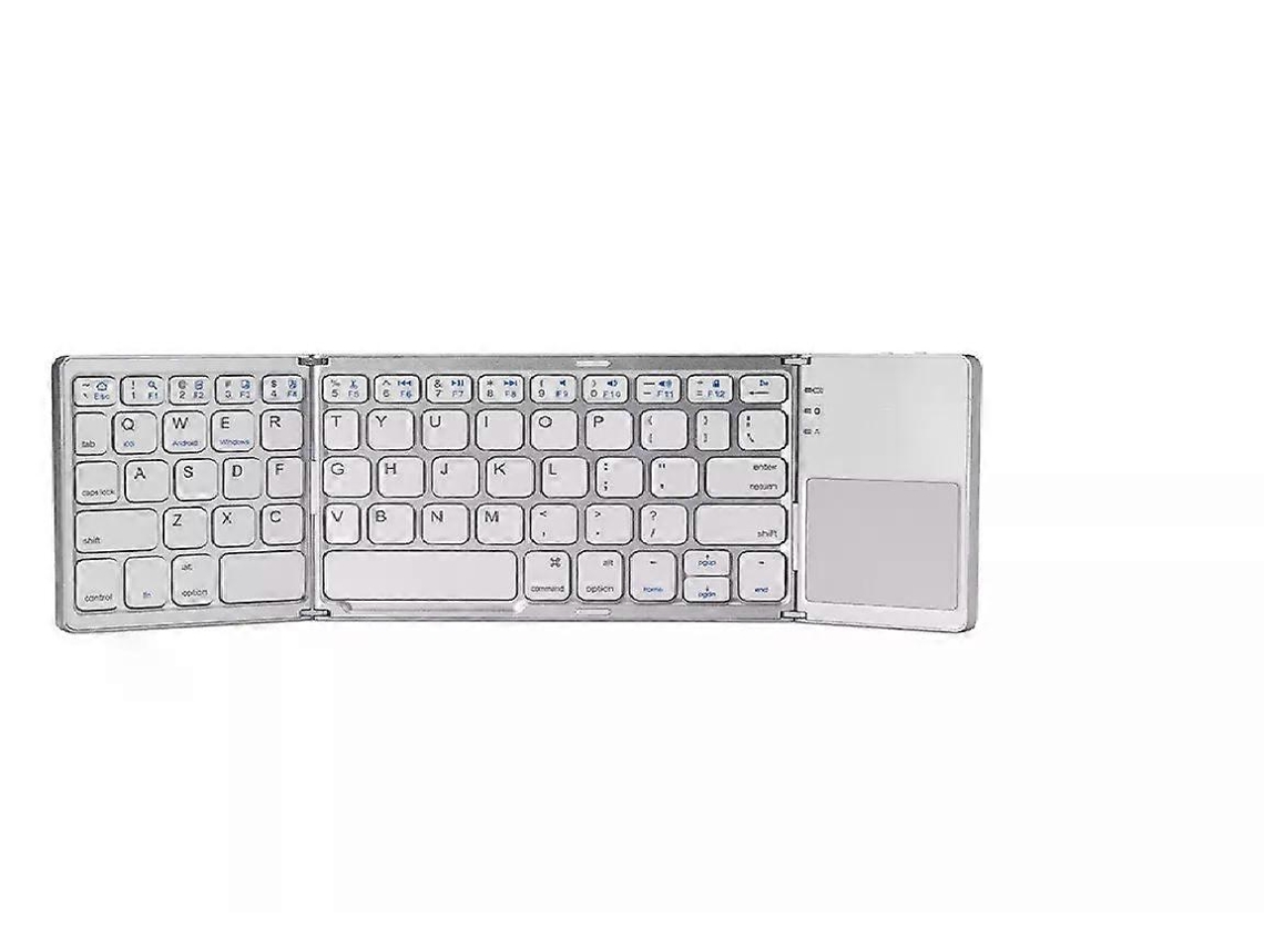 Teclado inalámbrico Bluetooth plegable con panel táctil, ultrafino, recargable, para portátil y tableta Everley891