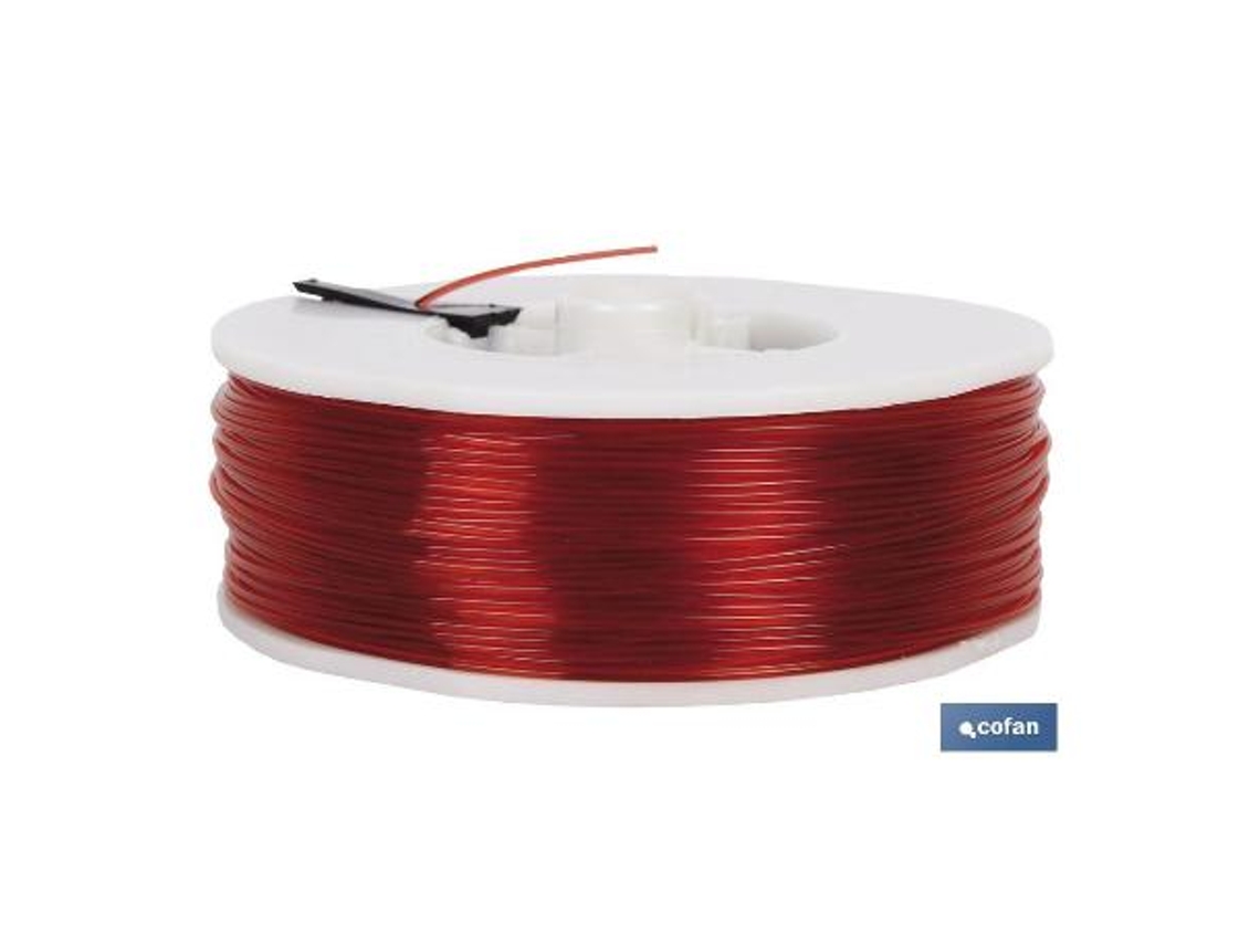 Blister hilo de sedal 0.9 mm 100 mts rojo
