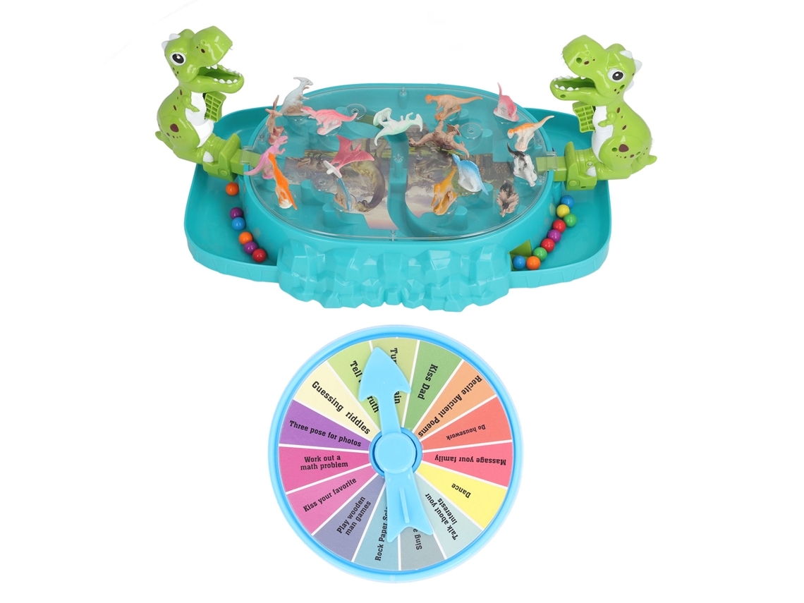 Jogo de Batalha de Dinossauros Interativo Rebe para 2 Jogadores - Brinquedo de Tiro que Estimula a Coordenação Motora das Crianças
