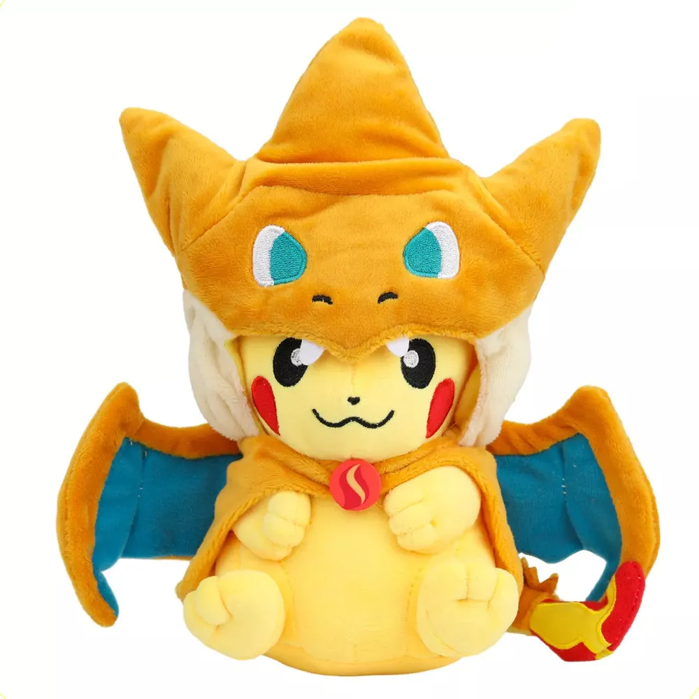 Peluche Vakrny Pokémon Pikachu Cosplay Mega Charizard Yvayotoy