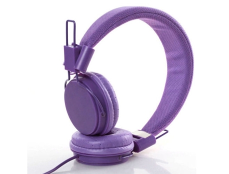 Auriculares Diadema con cable para niños con estilo para iPad Tablet Púrpura