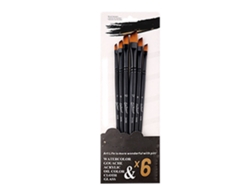 Juego De 6 Pinceles Para Pintura Acrílica Con Cerdas De Nailon Suaves Para Artistas Y Estudiantes.