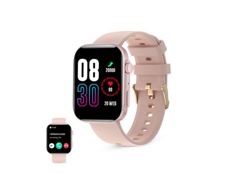 Smartwatch CONTACT iStyle, Pantalla IPS 2,01, Aut. 5 días, Modos deporte y salud, Llamadas, Asistentes voz, Sumergible, Rosa
